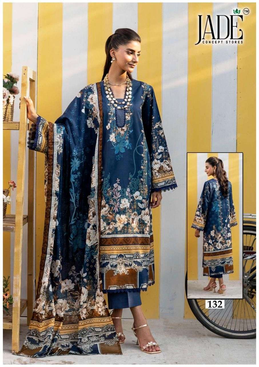 JADE CHEVRON EXCLUSIVE HEAVY COTTON VOL 14 COTTON DIGITAL PRINTS SALWAR SUIT