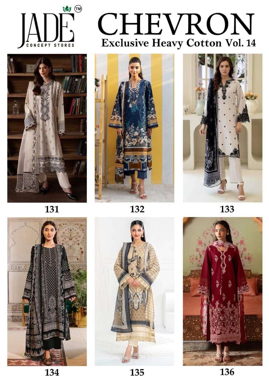 JADE CHEVRON EXCLUSIVE HEAVY COTTON VOL 14 COTTON DIGITAL PRINTS SALWAR SUIT