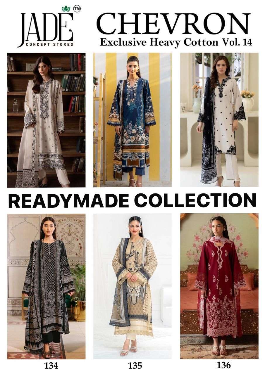 JADE CHEVRON EXCLUSIVE HEAVY COTTON VOL 14 READY MADE COLLECTION 