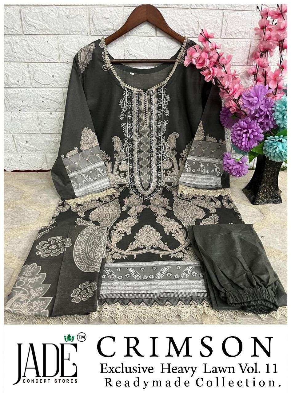 JADE CRIMSON EXCLUSIVE HEAVY LAWN COLLECTION VOL 11 READY MADE COLLECTION 