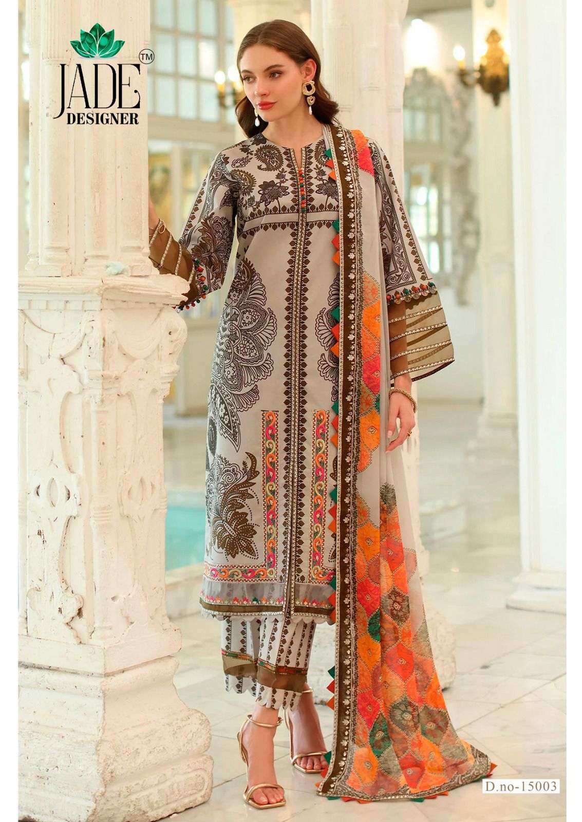 JADE CRIMSON EXCLUSIVE HEAVY LAWN COLLECTION VOL 15 READY MADE COLLECTION 