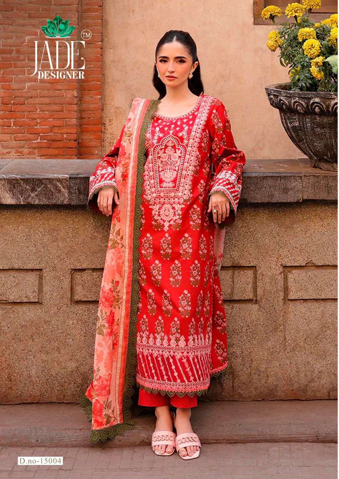 JADE CRIMSON EXCLUSIVE HEAVY LAWN COLLECTION VOL 15 READY MADE COLLECTION 