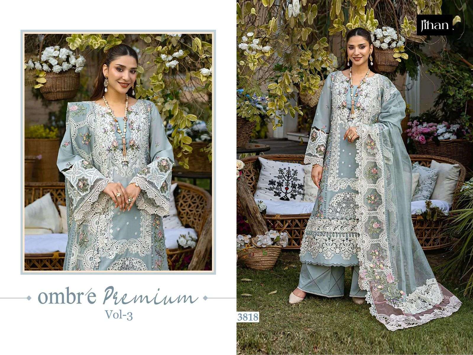  JIHAN OMBRE PREMIUM LAWN COLLECTION VOL 3
