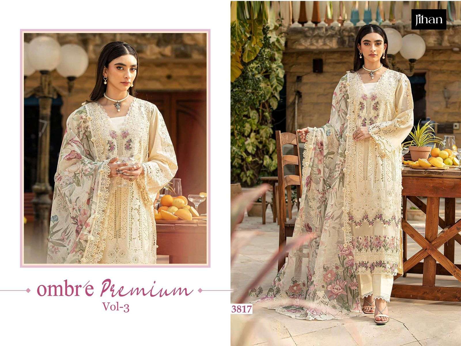 JIHAN OMBRE PREMIUM LAWN COLLECTION VOL 3