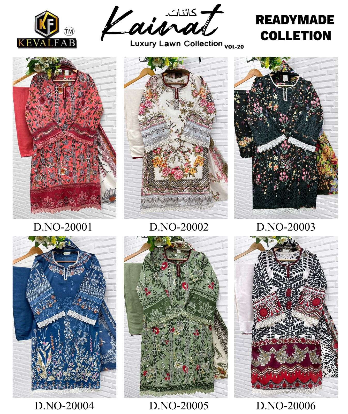 KEVAL FAB KAINAT VOL 20 READY MADE COLLECTION 