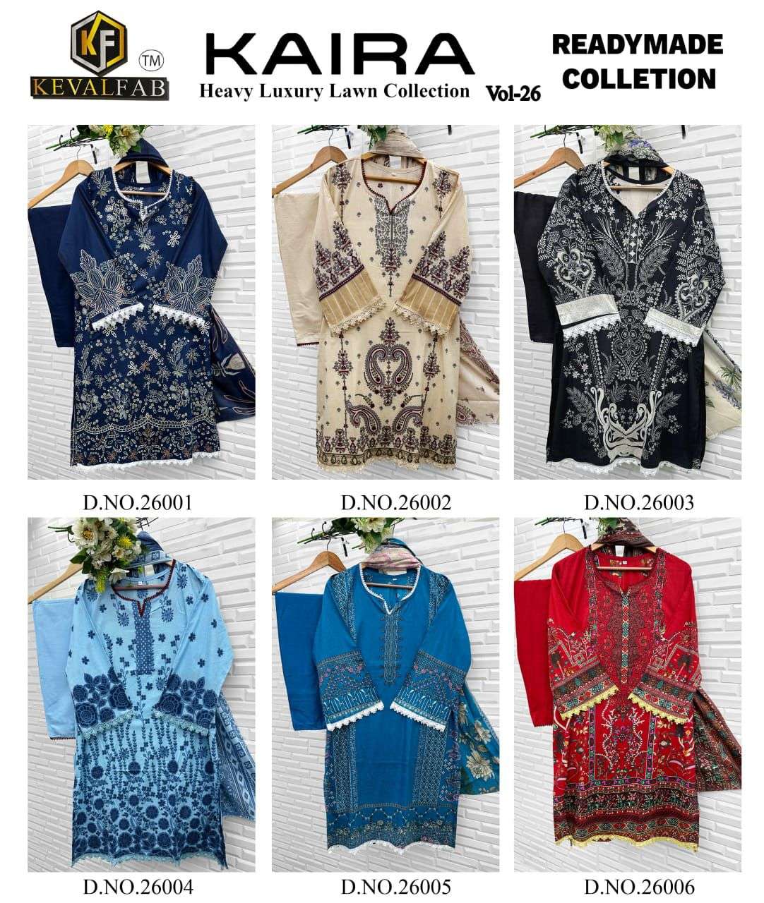 KEVAL FAB KAIRA VOL 26 READY MADE COLLECTION 