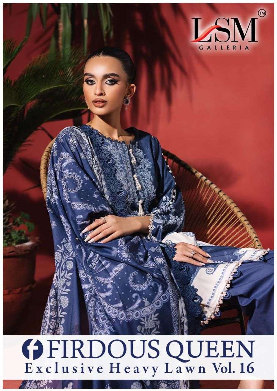 LSM GALLERIA FIRDOUS QUEEN LAWN VOL 16 READY MADE COLLECTION 