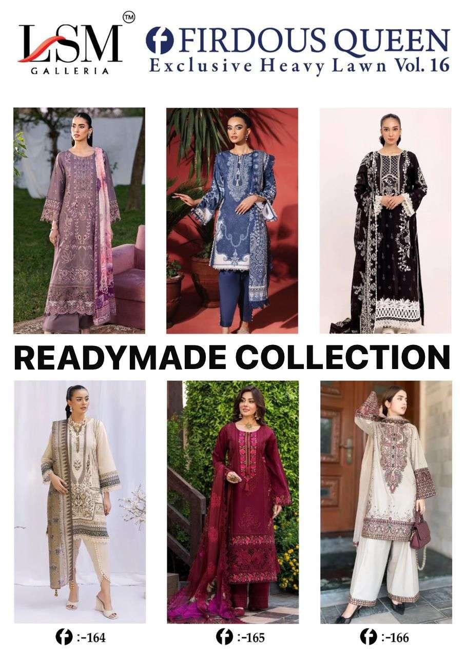LSM GALLERIA FIRDOUS QUEEN LAWN VOL 16 READY MADE COLLECTION 