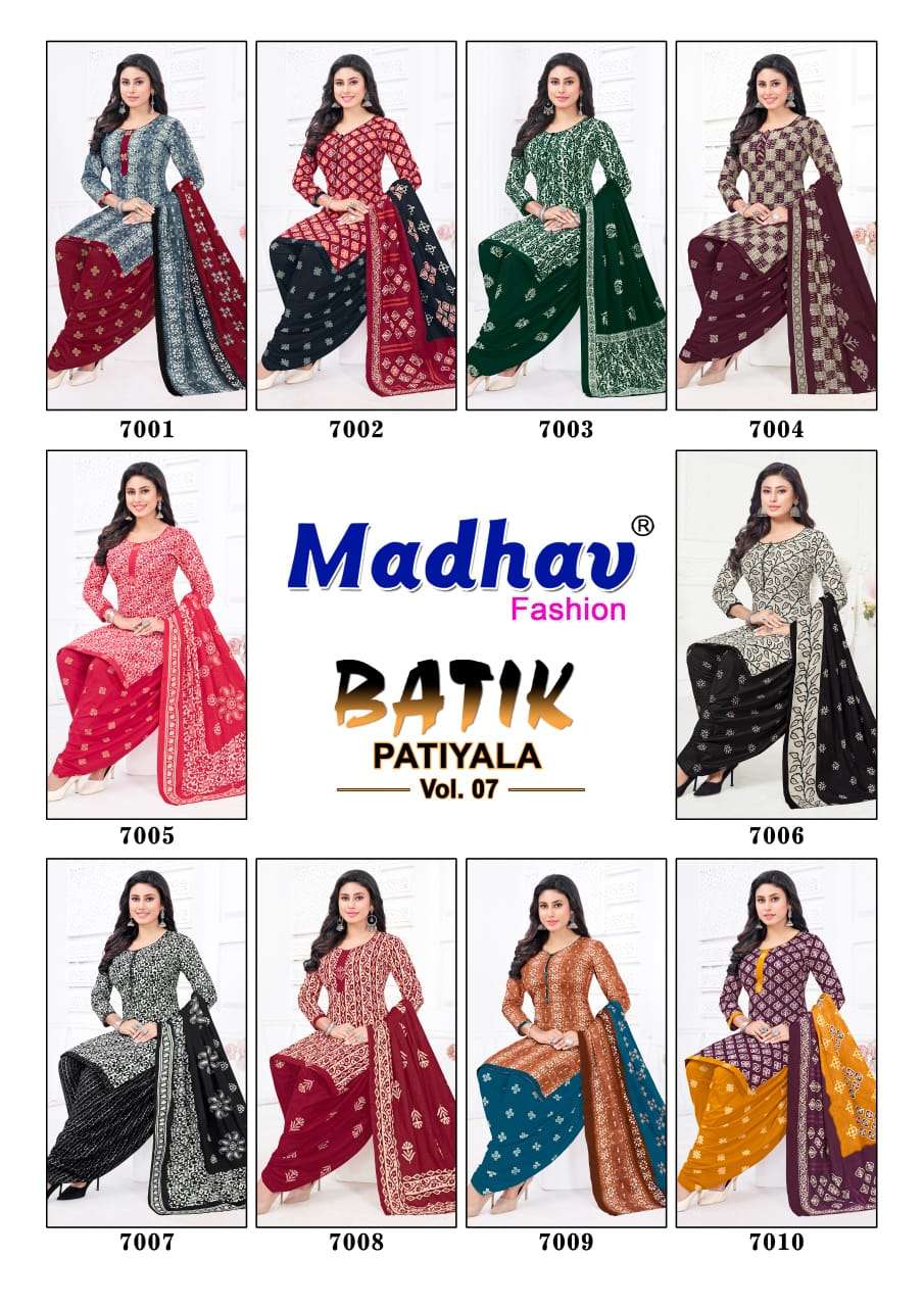 MADHAV FASHION BATIK PATIYALA VOL 7 