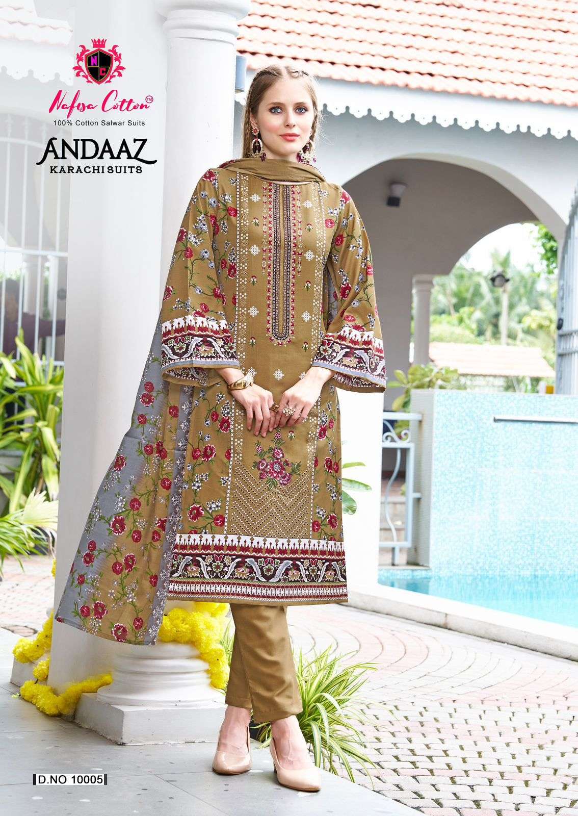 NAFISA COTTON ANDAAZ KARACHI SUITS VOL 10 