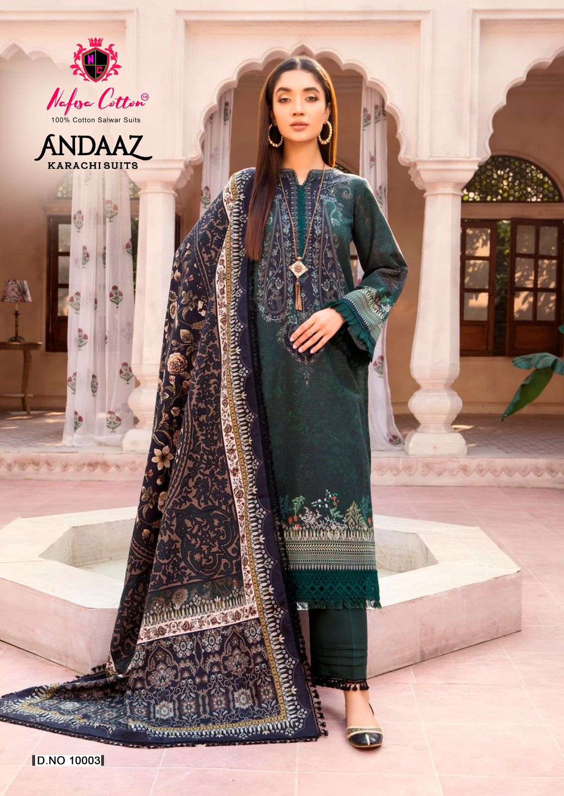 NAFISA COTTON ANDAAZ KARACHI SUITS VOL 10 