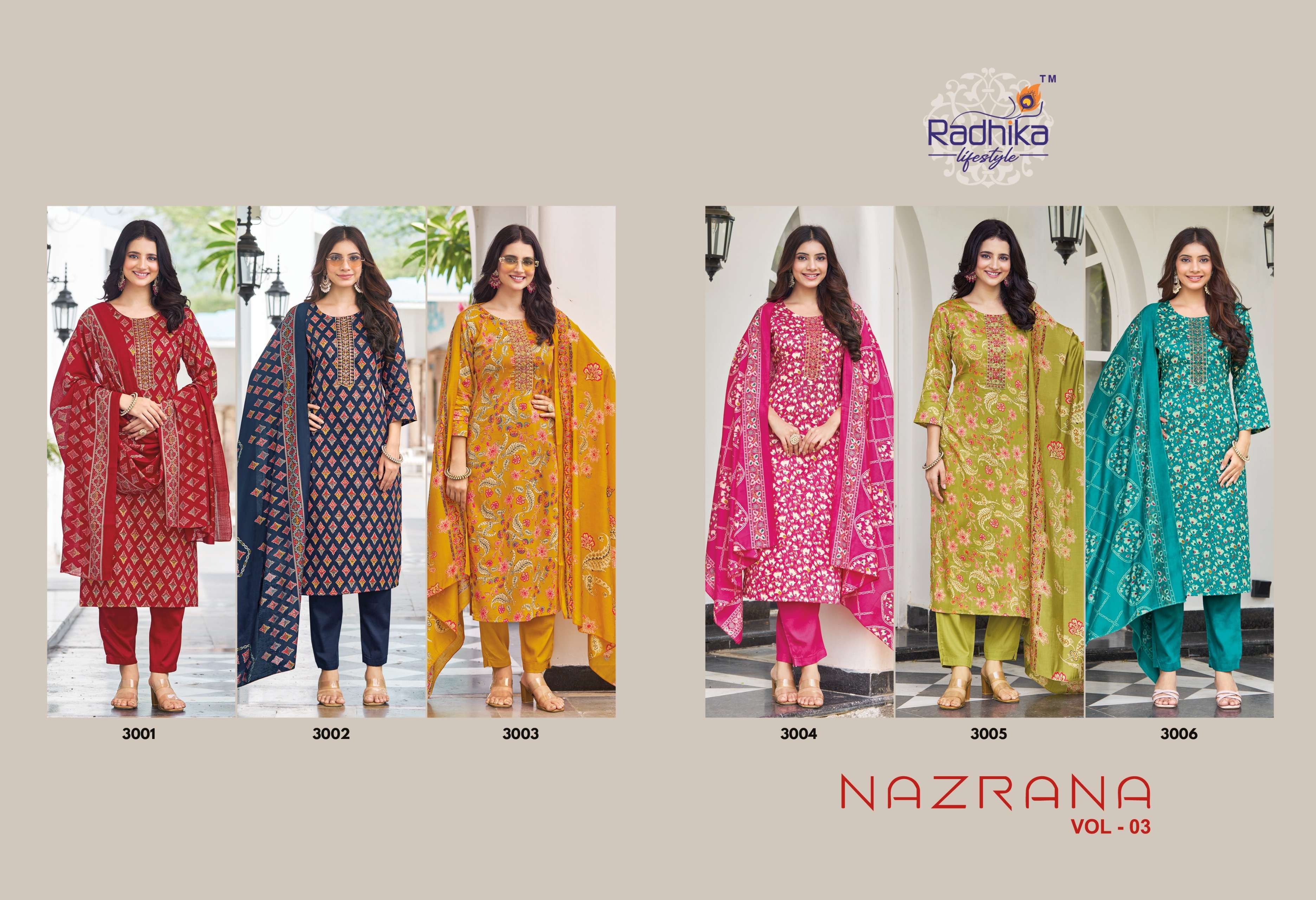 RADHIKA LIFESTYLE NAZRANA VOL 3 