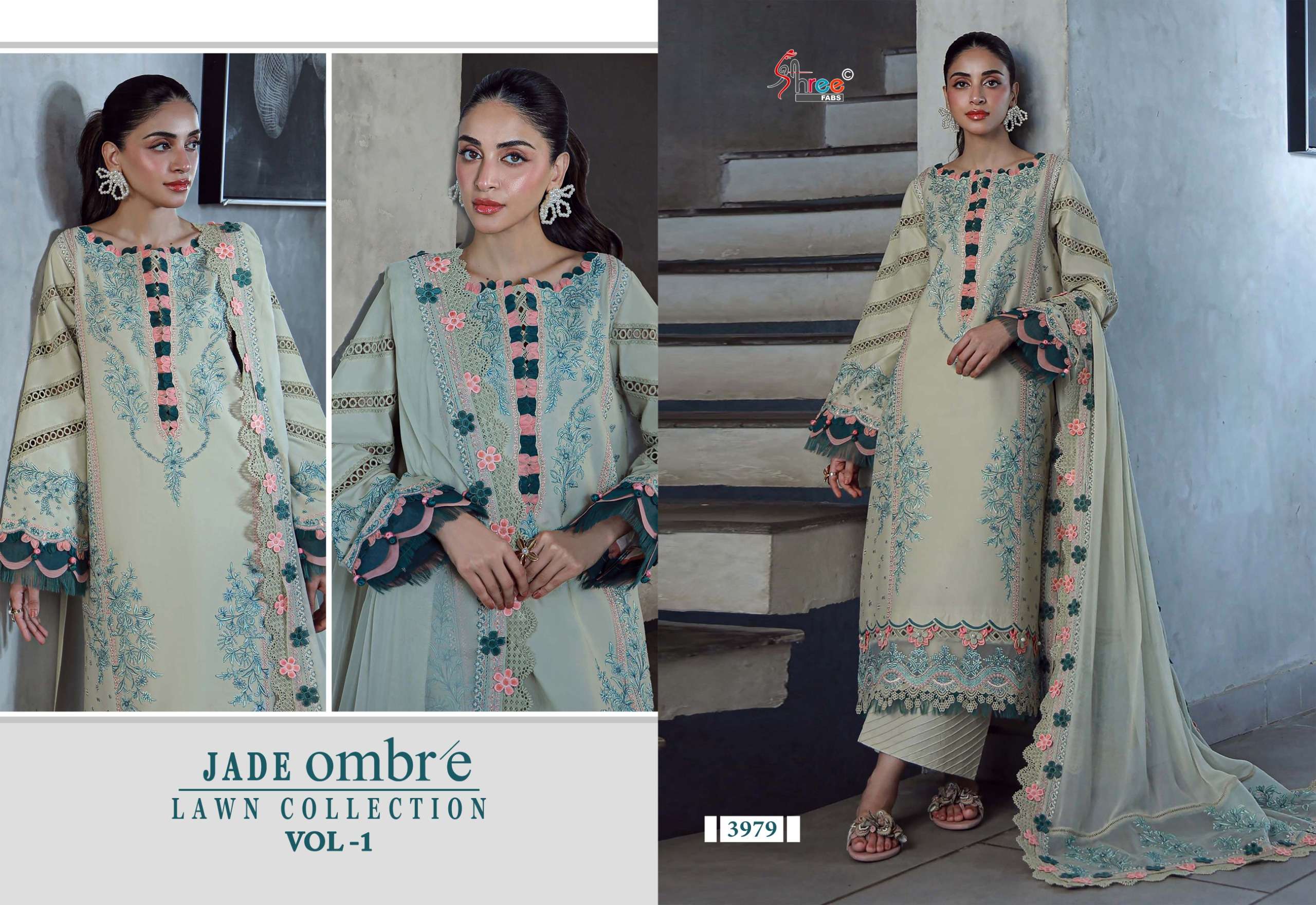 SHREE FABS JADE OMBRE LAWN COLLECTION VOL 1