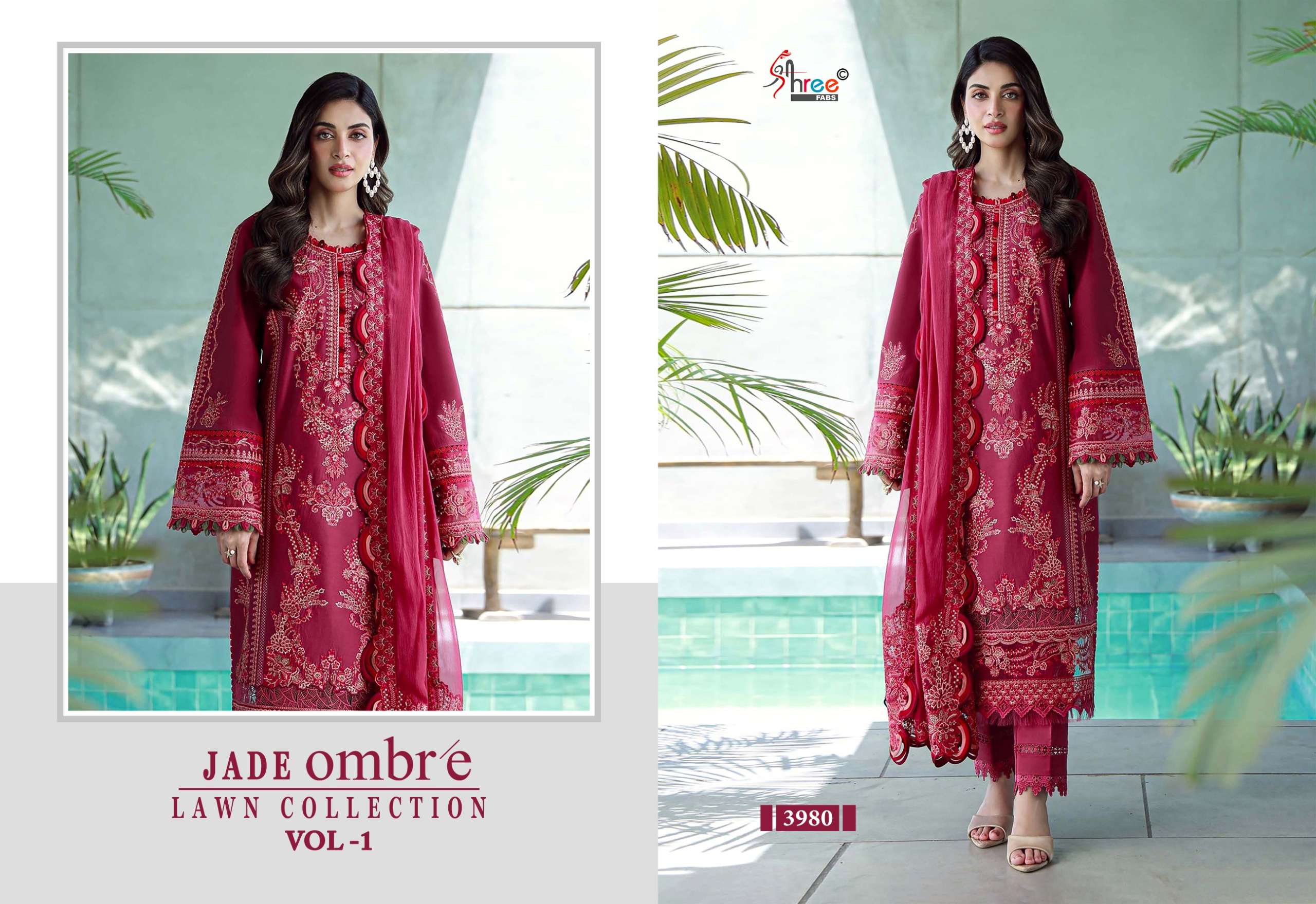 SHREE FABS JADE OMBRE LAWN COLLECTION VOL 1