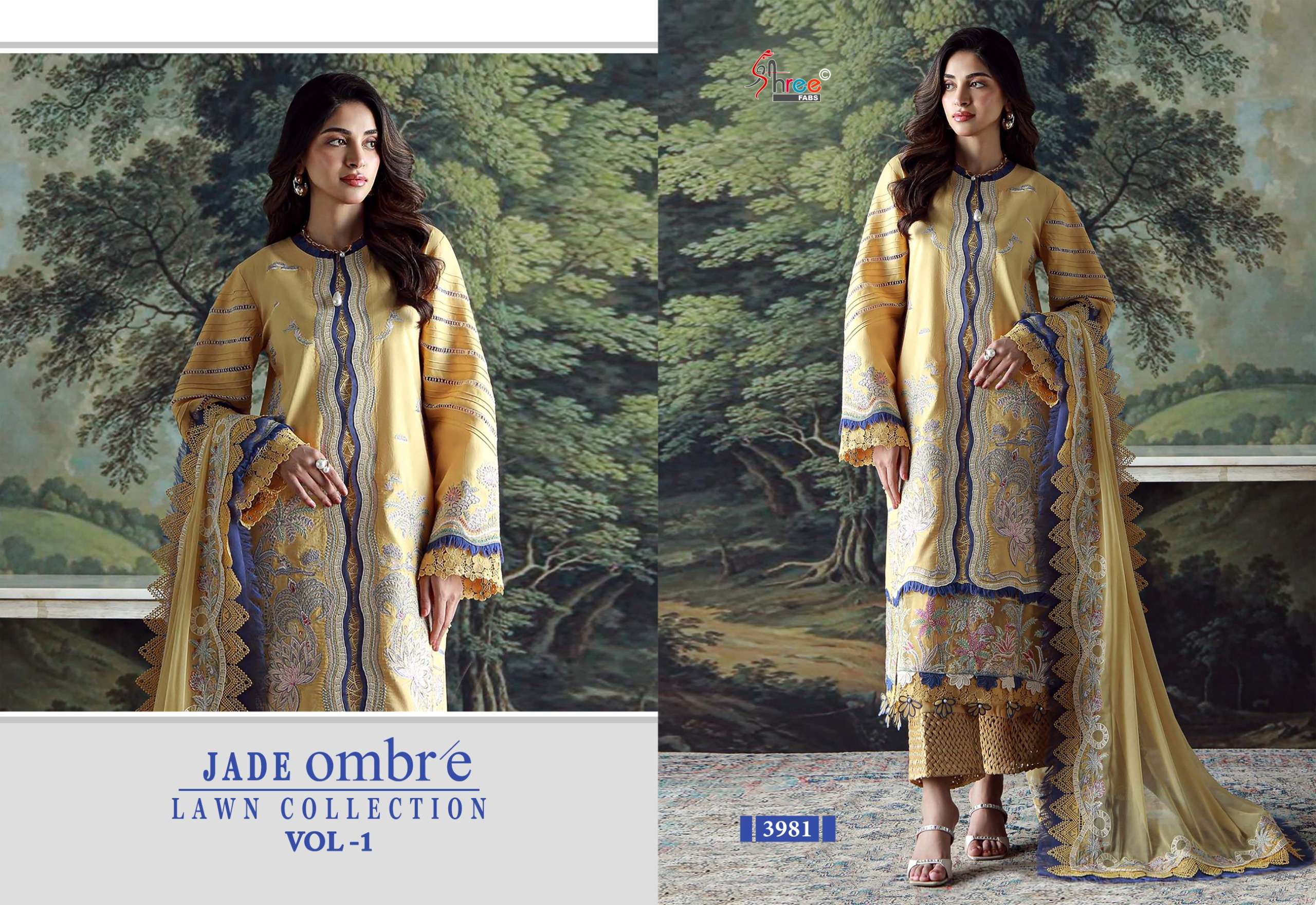 SHREE FABS JADE OMBRE LAWN COLLECTION VOL 1