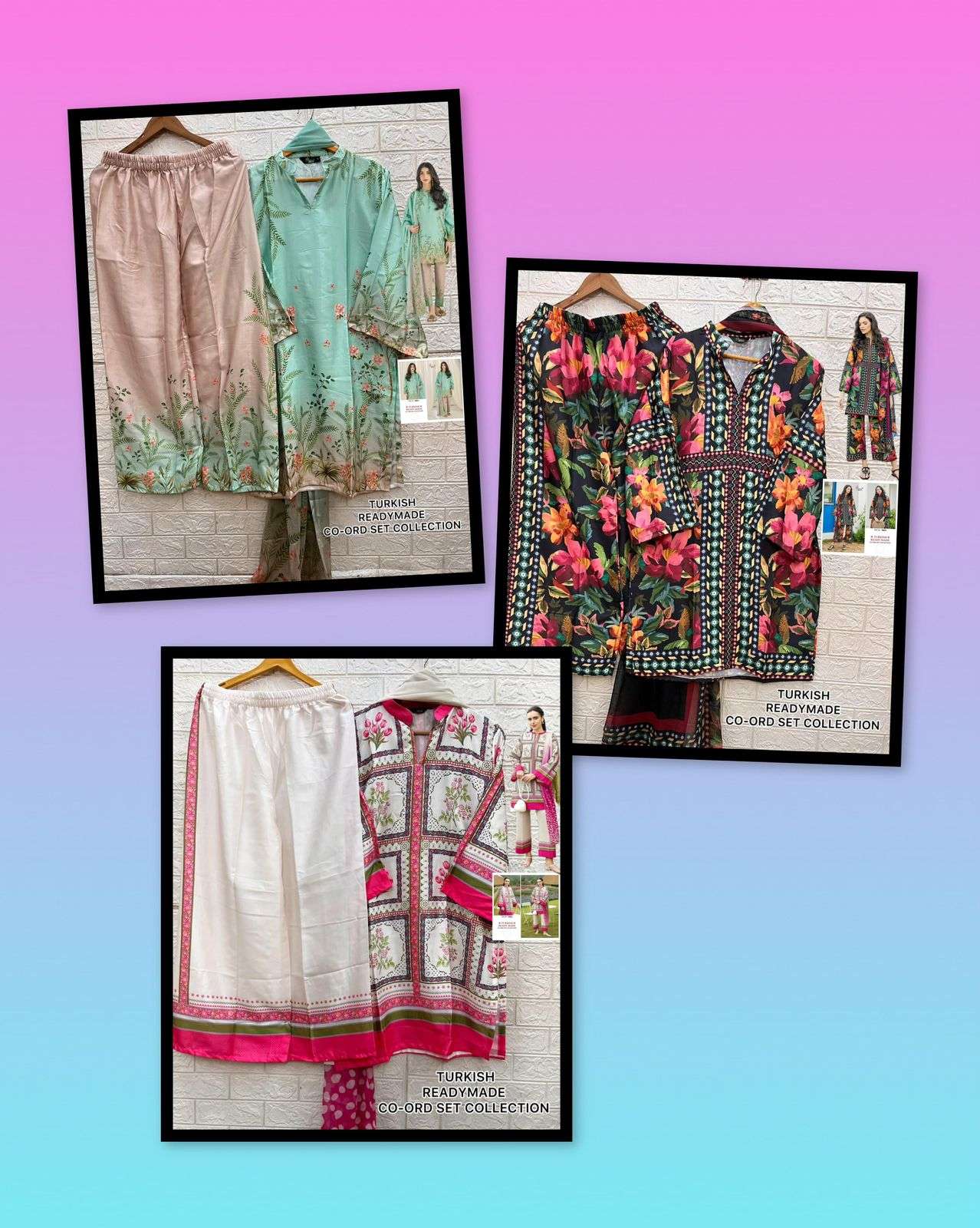 SHREE FABS TURKISH READY MADE CO-ORD SET COLLECTION 