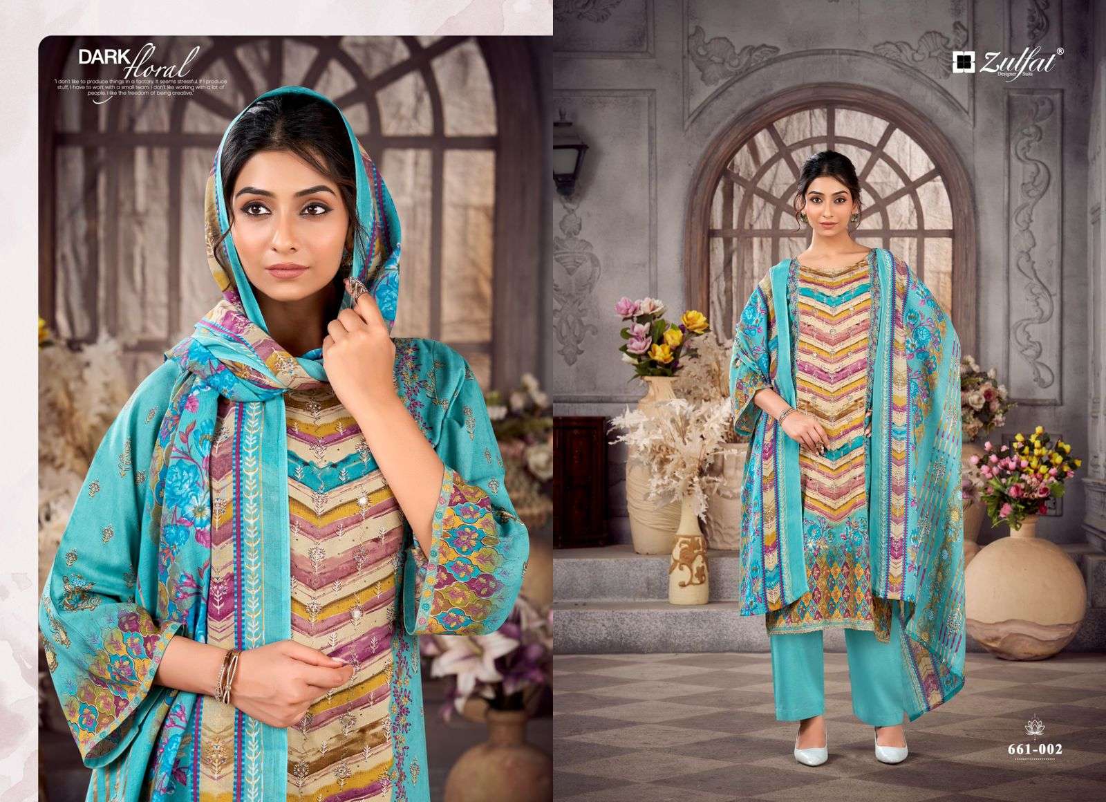 ZULFAT DESIGNER SUITS AAYAT VOL 17