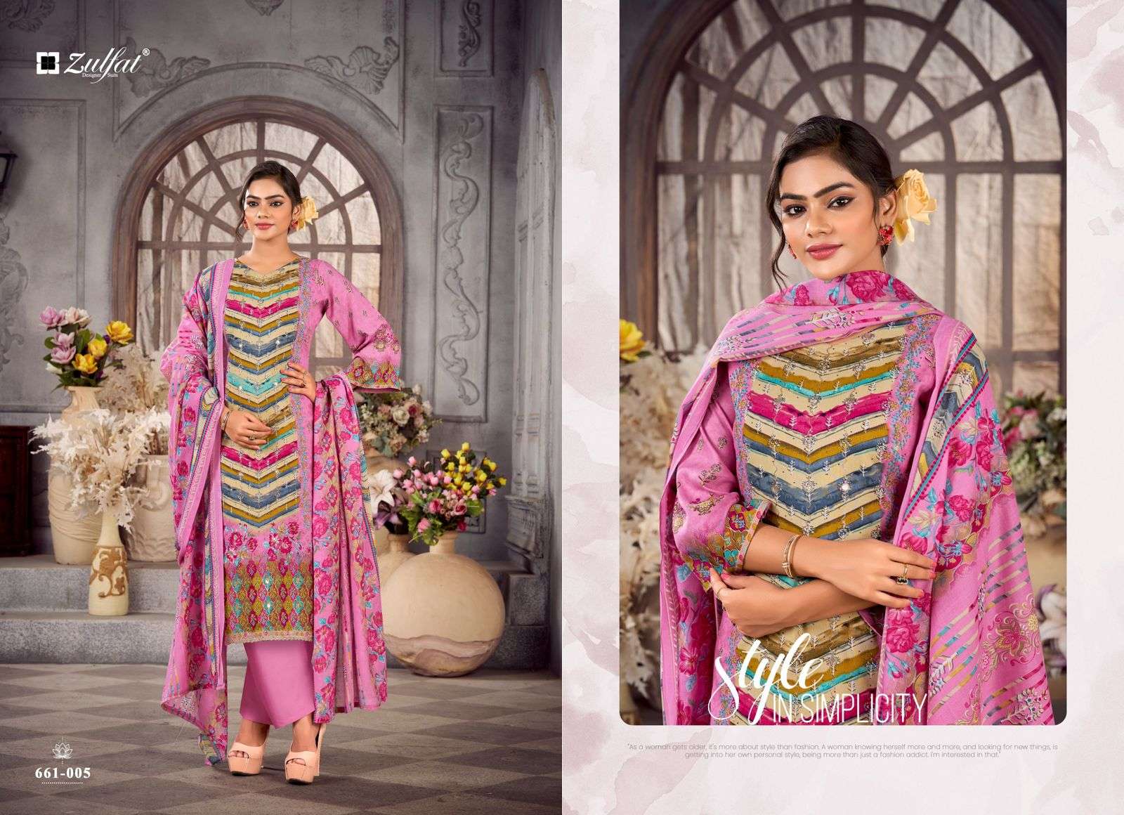 ZULFAT DESIGNER SUITS AAYAT VOL 17