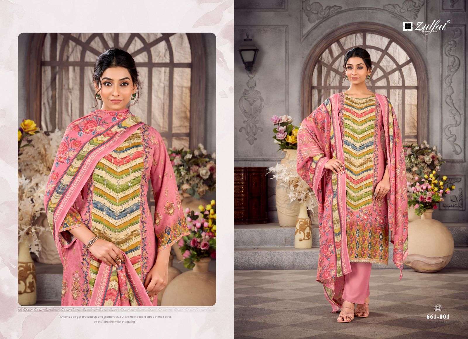 ZULFAT DESIGNER SUITS AAYAT VOL 17