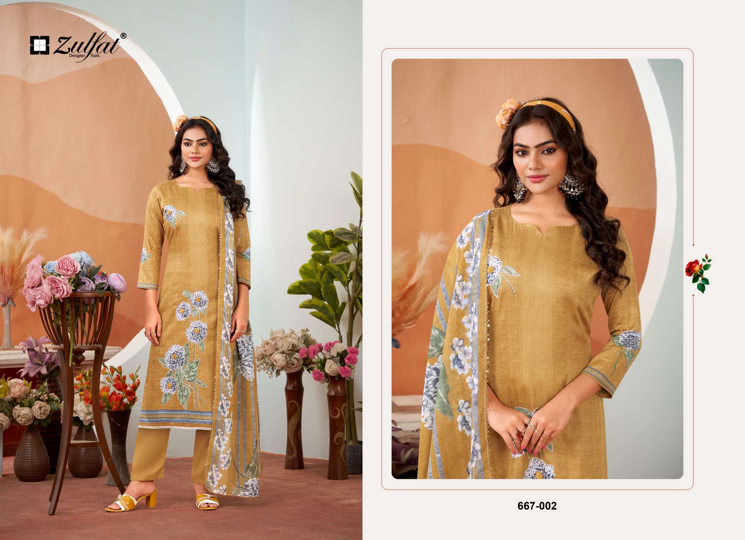 ZULFAT DESIGNER SUITS ROSHNI 