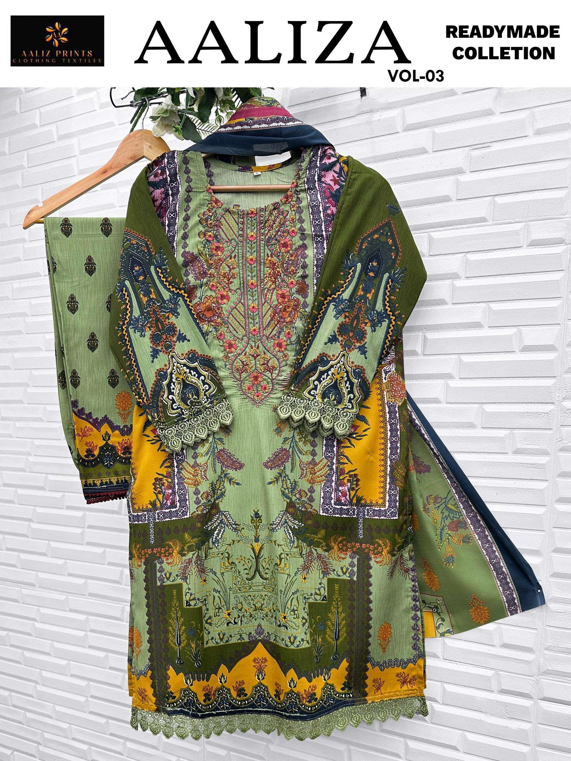 AALIZ PRINTS AALIZA VOL 3 READY MADE COLLECTION 