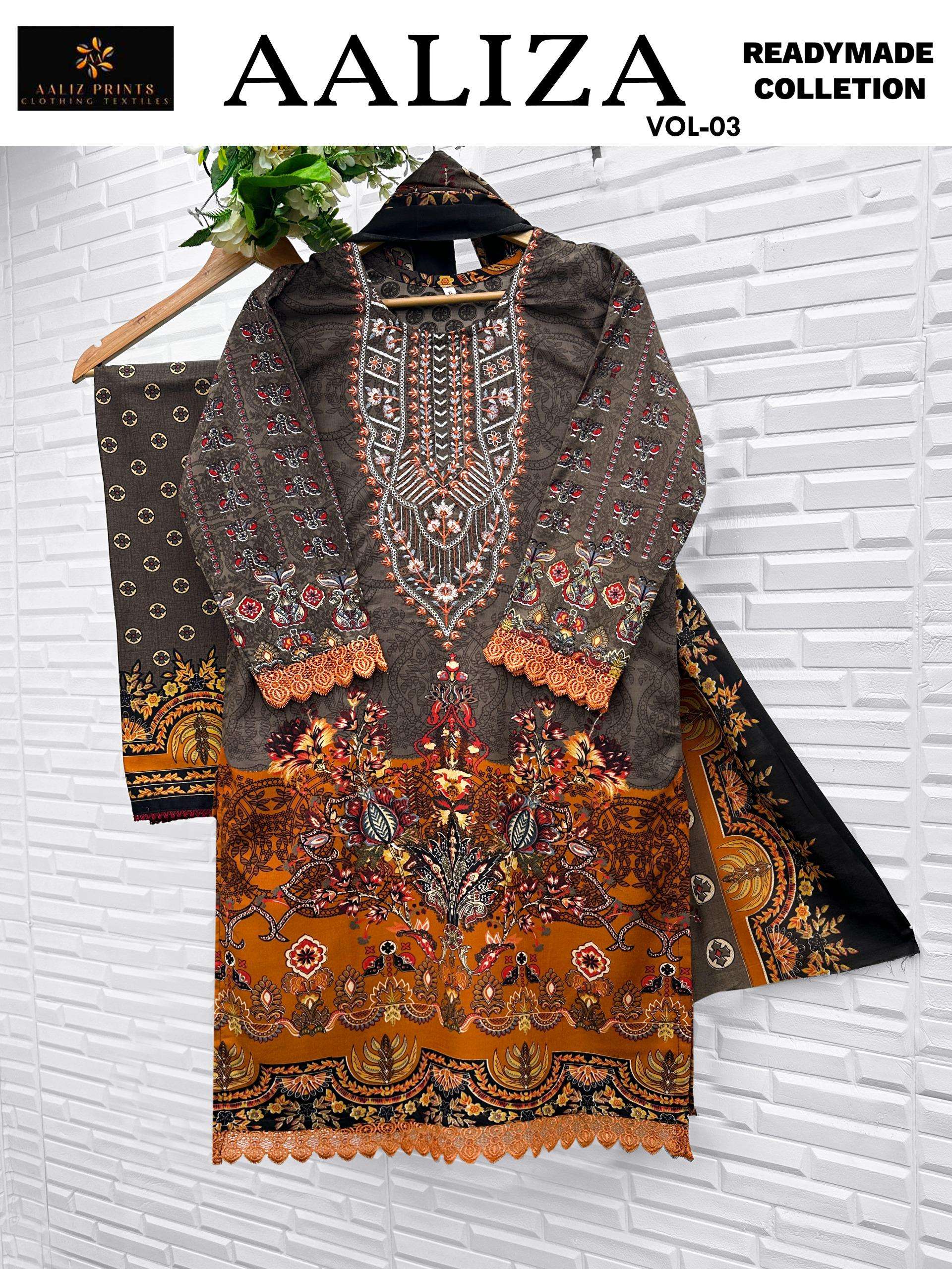 AALIZ PRINTS AALIZA VOL 3 READY MADE COLLECTION 