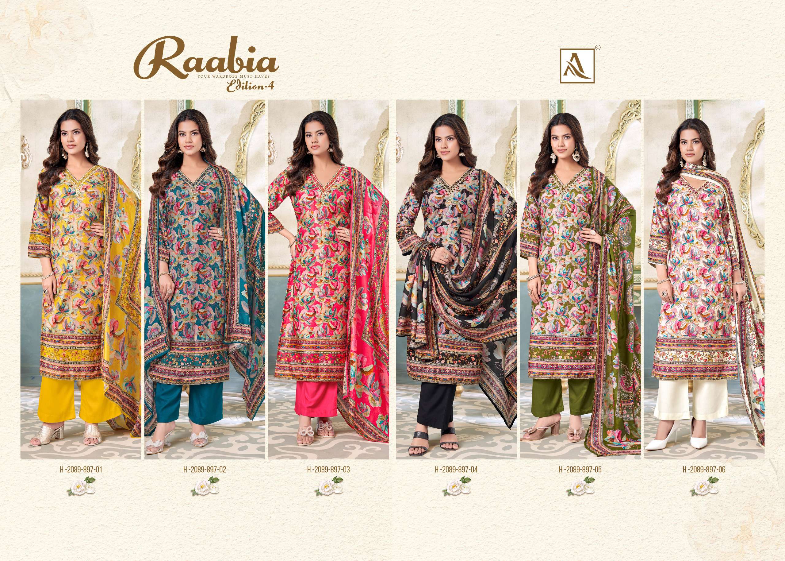 ALOK SUITS RAABIA VOL 4