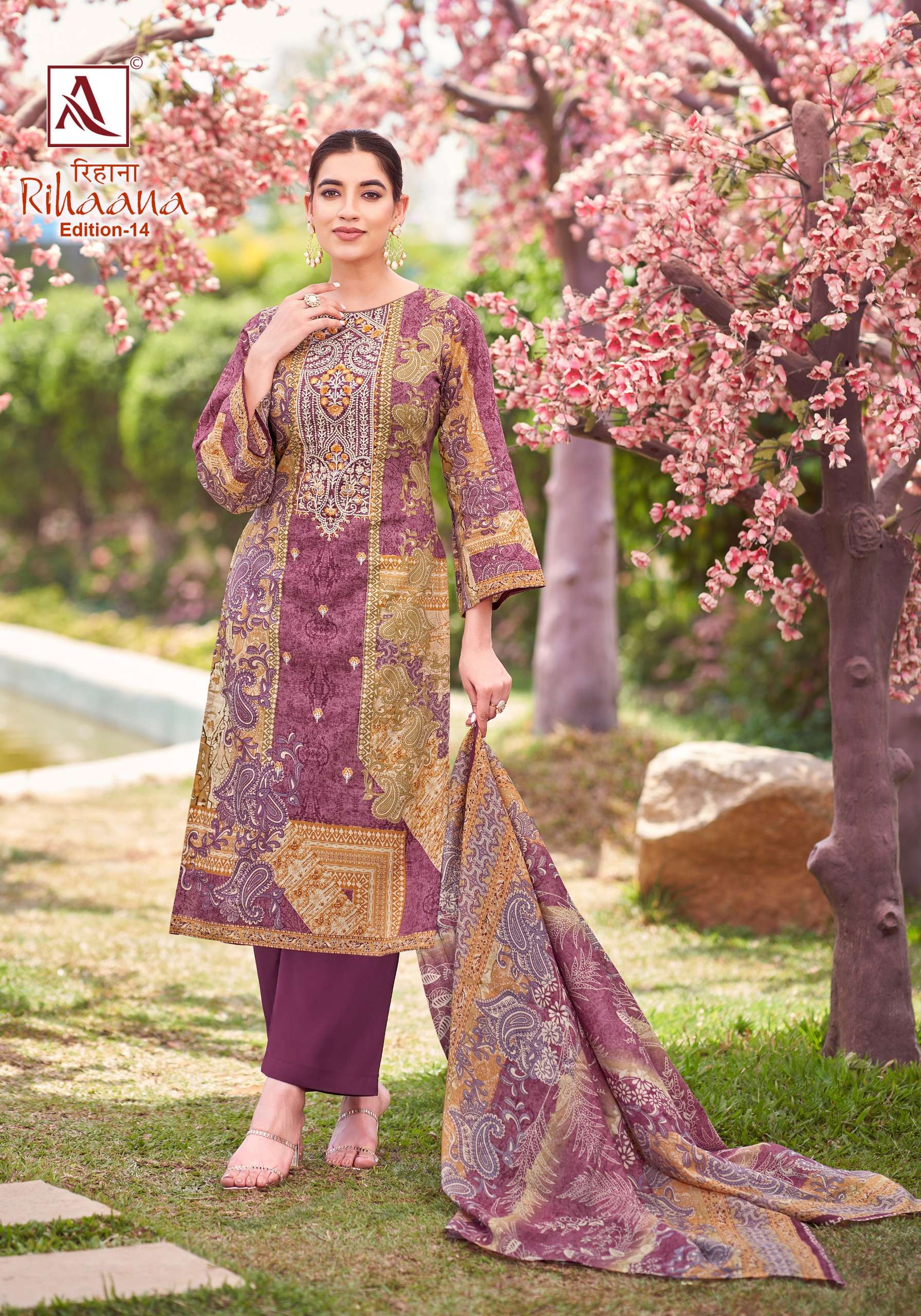 ALOK SUITS RIHAANA VOL 14 