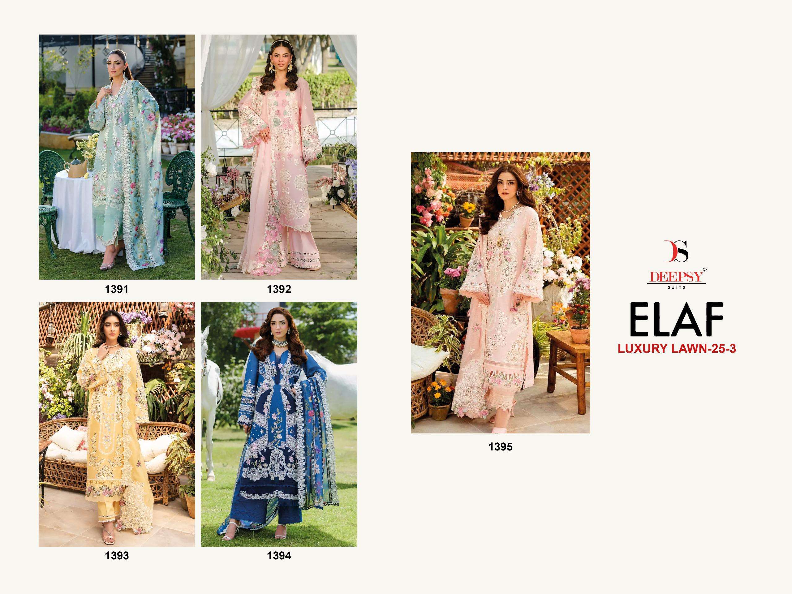 DEEPSY SUITS ELAF LUXURY LAWN 25 VOL 3