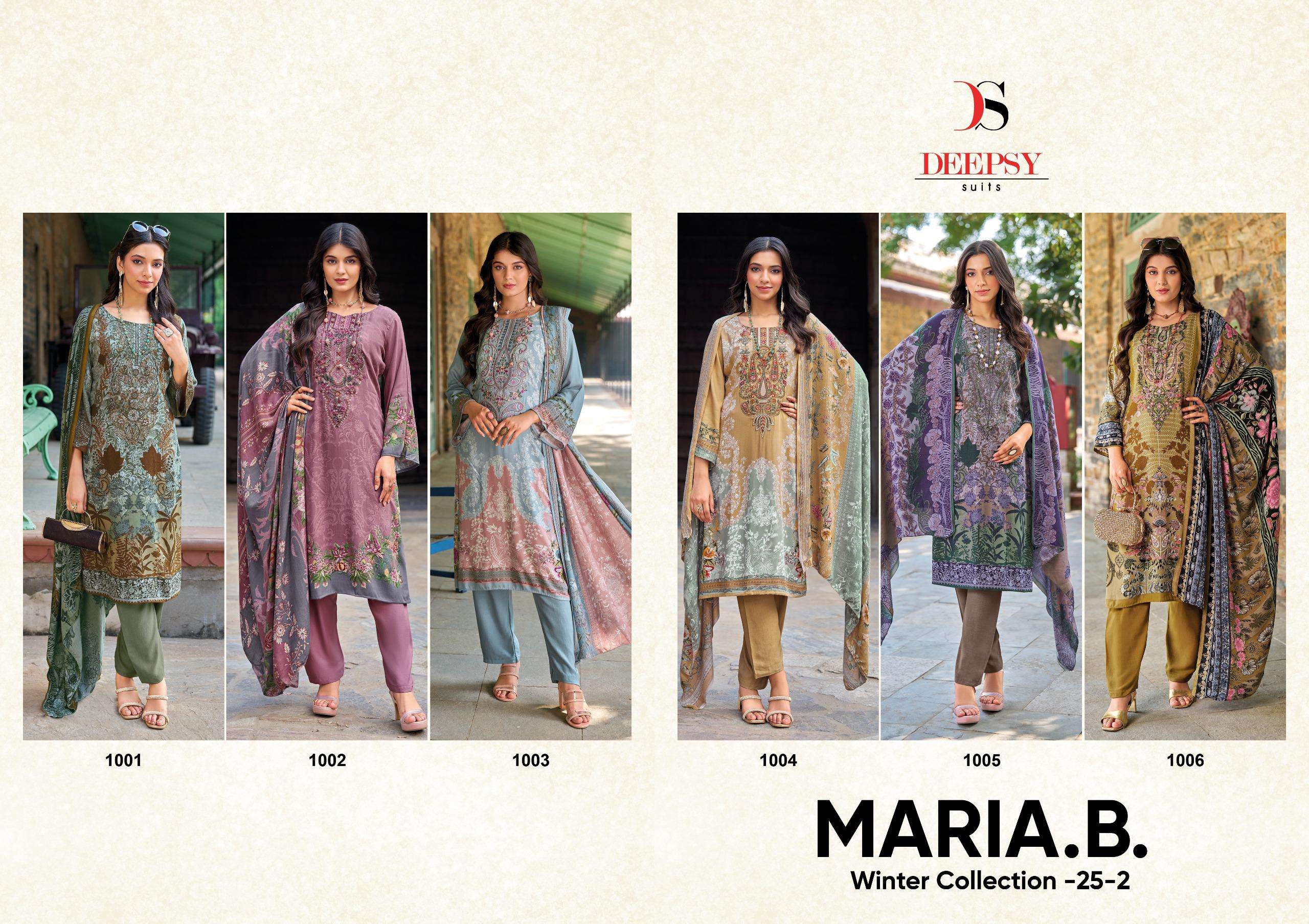 DEEPSY SUITS MARIA B WINTER COLLECTION 25 VOL 2