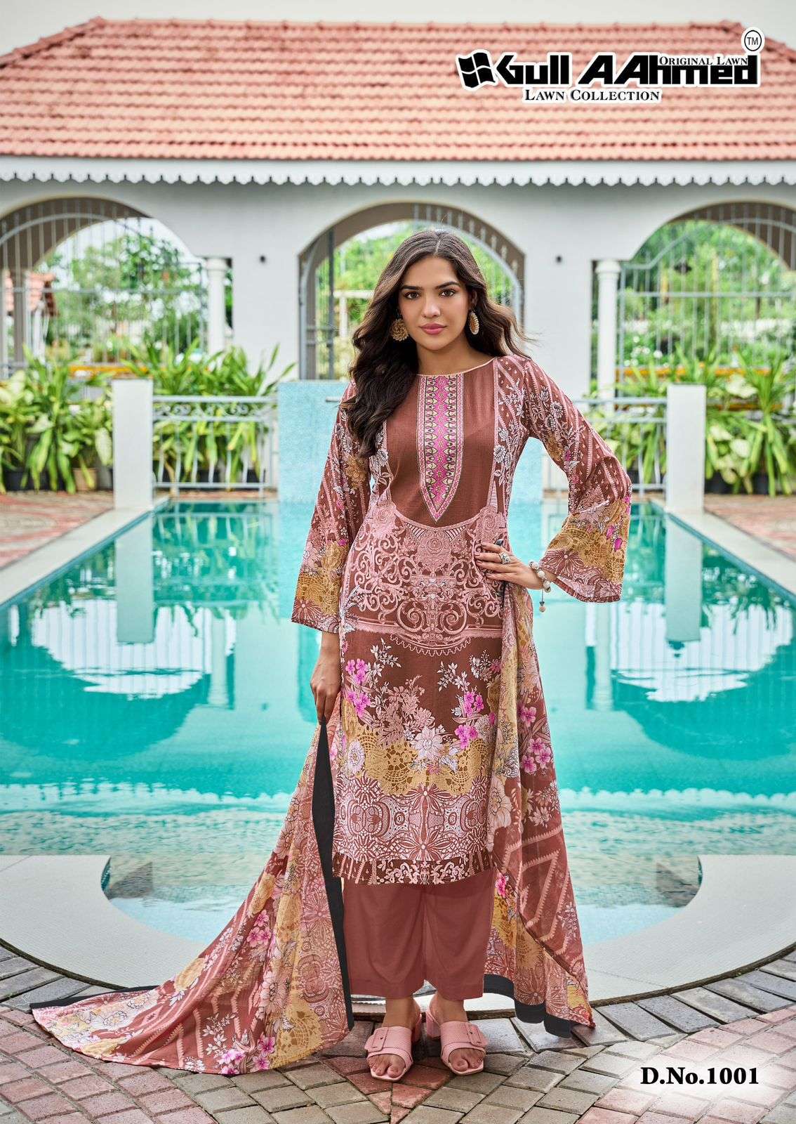 GULL AAHMED BAROQUE VOL 2 LAWN COTTON DIGITAL PRINTS SALWAR SUIT