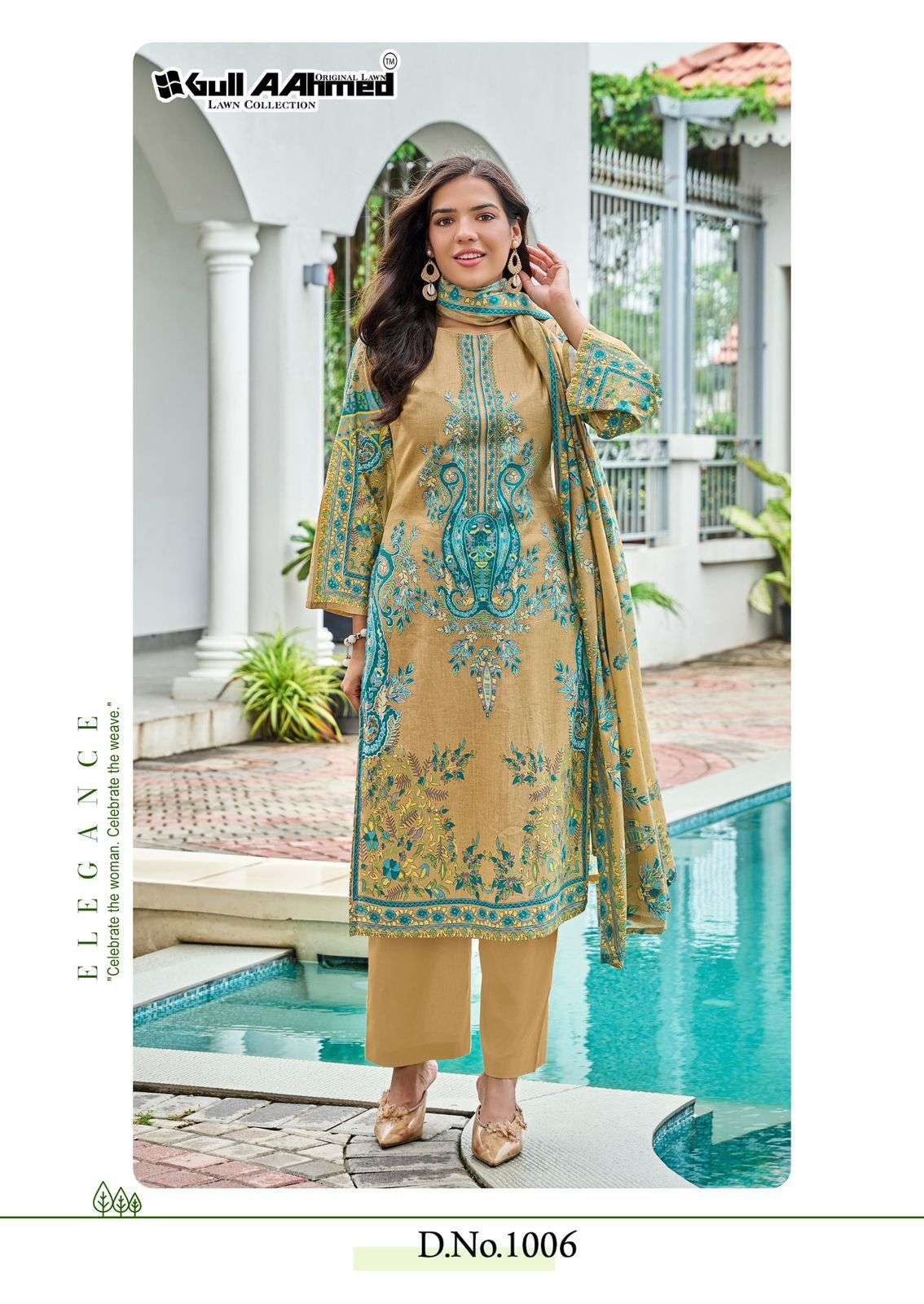 GULL AAHMED BAROQUE VOL 2 LAWN COTTON DIGITAL PRINTS SALWAR SUIT