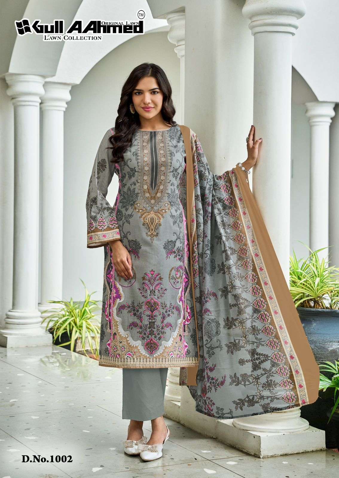 GULL AAHMED BAROQUE VOL 2 LAWN COTTON DIGITAL PRINTS SALWAR SUIT