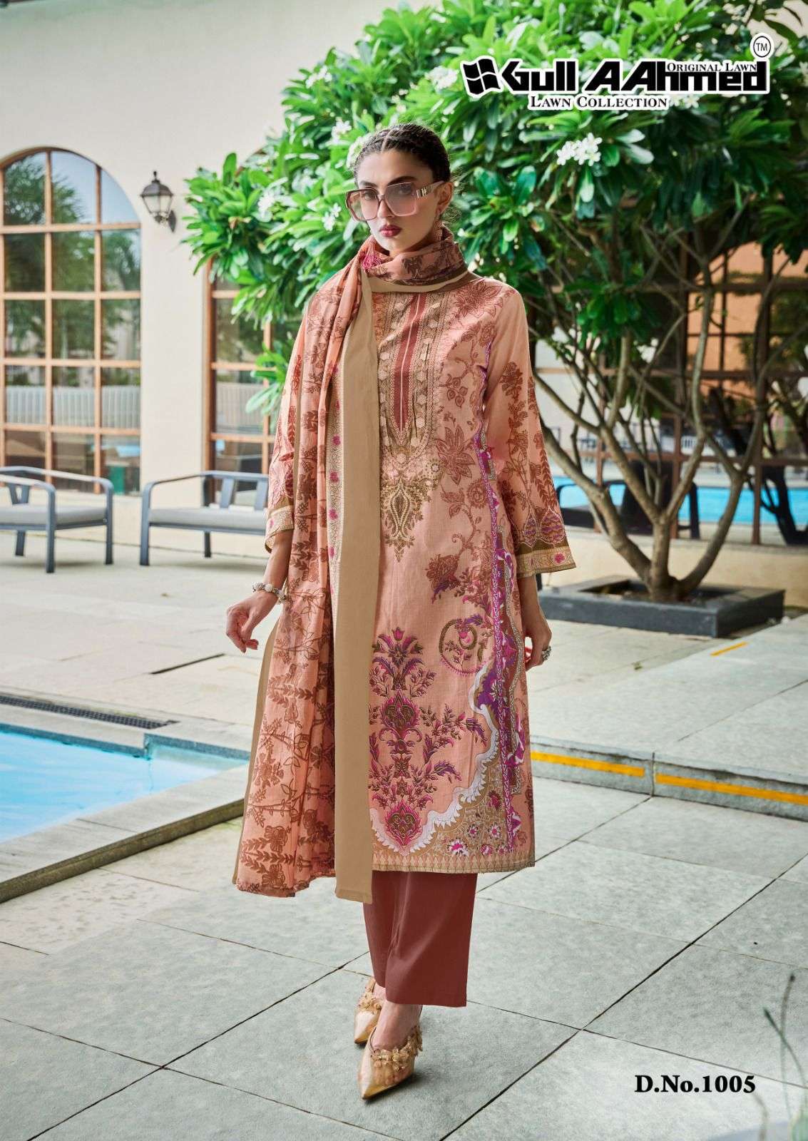 GULL AAHMED BAROQUE VOL 2 LAWN COTTON DIGITAL PRINTS SALWAR SUIT