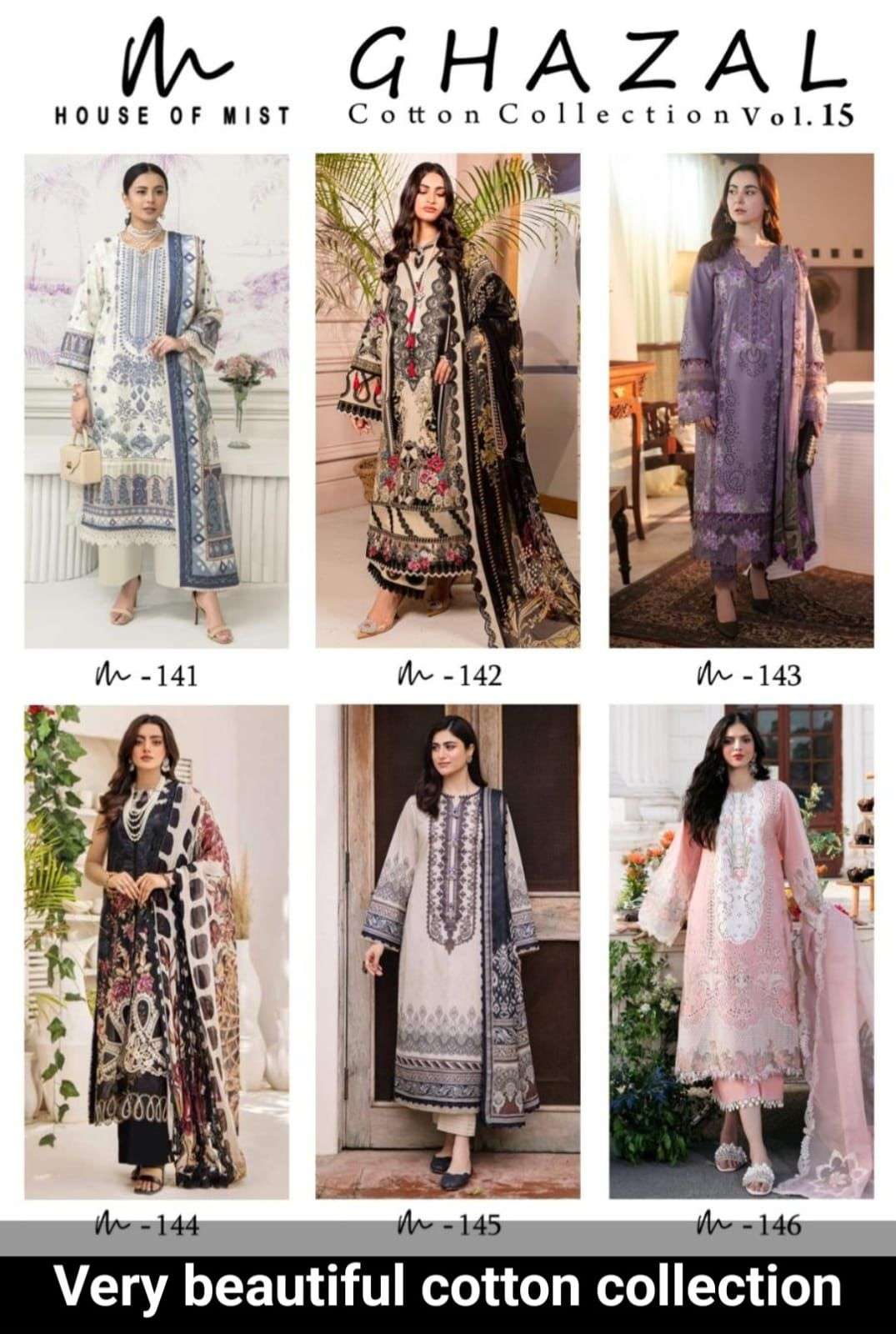 HOUSE OF MIST GHAZAL COTTON COLLECTION VOL 15