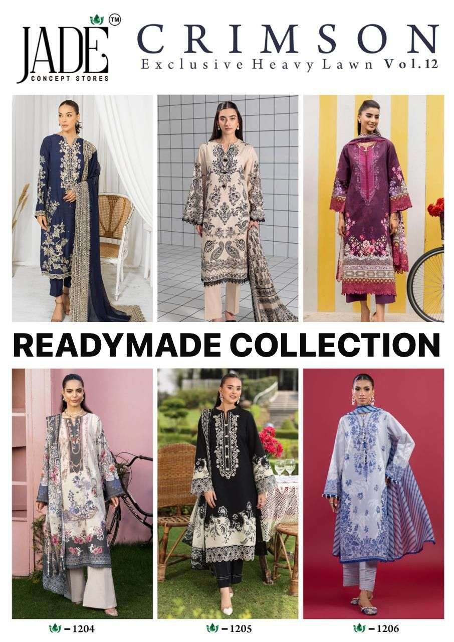 JADE CRIMSON EXCLUSIVE HEAVY LAWN READY MADE COLLECTION VOL 12 