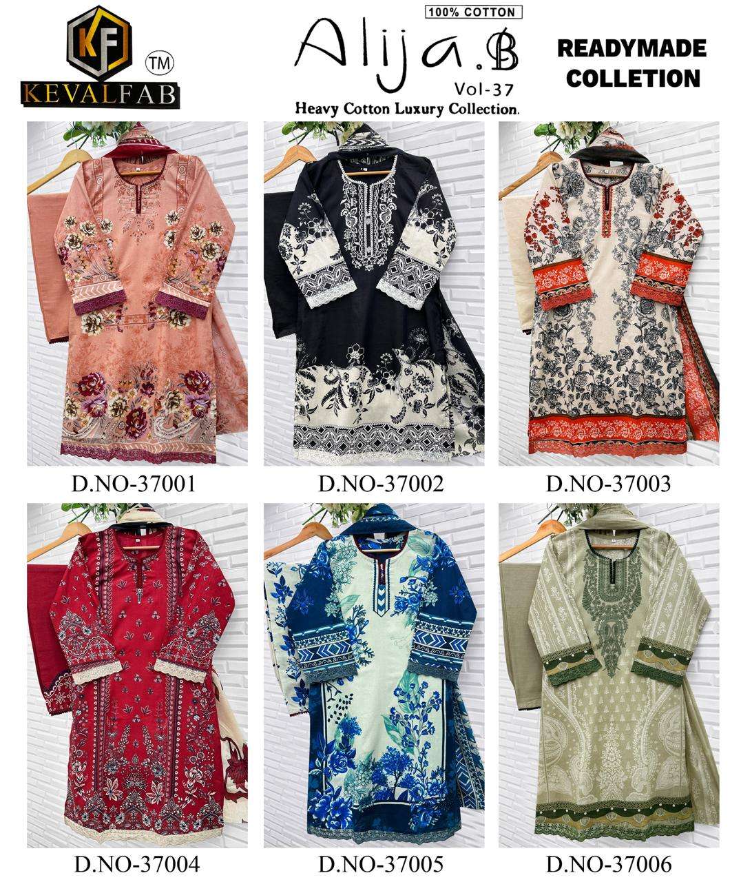KEVAL FAB ALIJA B VOL 37 READY MADE COLLECTION 