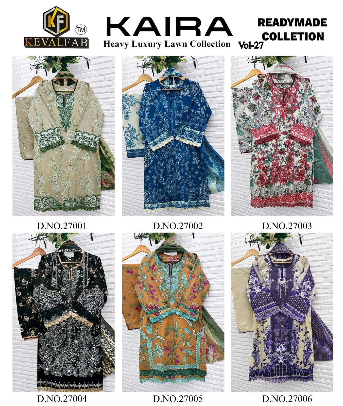 KEVAL FAB KAIRA VOL 27 READY MADE COLLECTION 