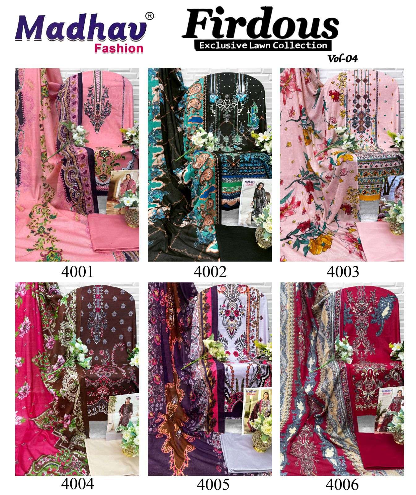 MADHAV FASHION FIRDOUS VOL 4 