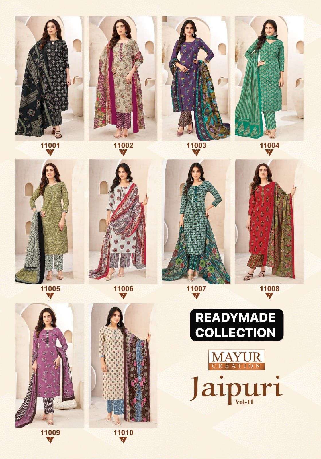 MAYUR CREATION JAIPURI VOL 11 READY MADE COLLECTION 