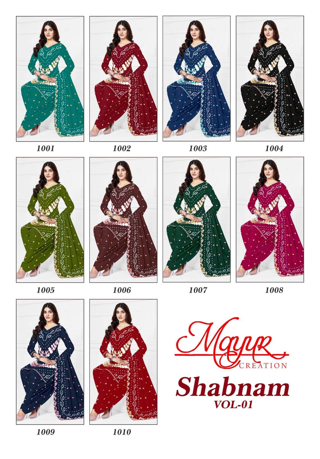 MAYUR CREATION SHABNAM VOL 1