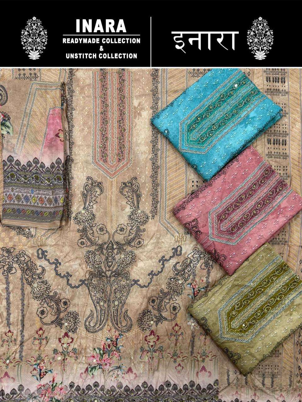 MUMTAZ ARTS MUSLIN DESIGNER SUIT COLLECTION 