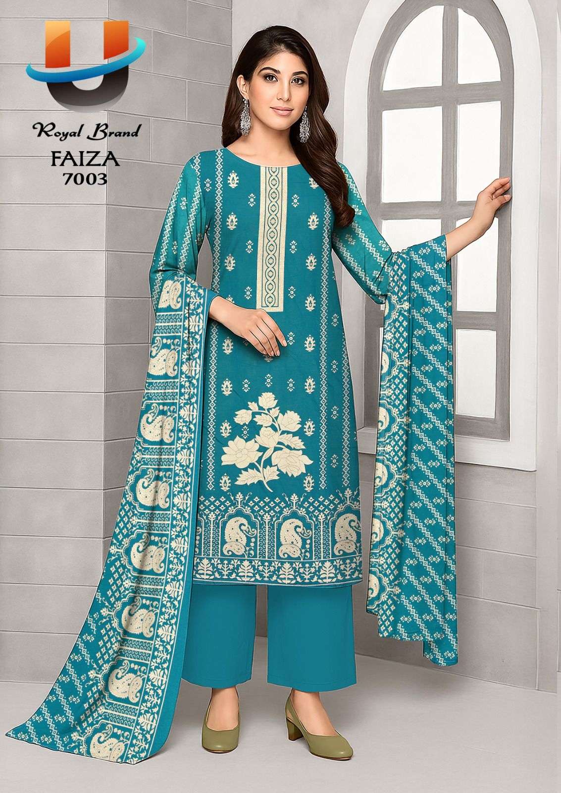 ROYAL BRAND FAIZA VOL 7 COTTON DIGITAL PRINT DRESS