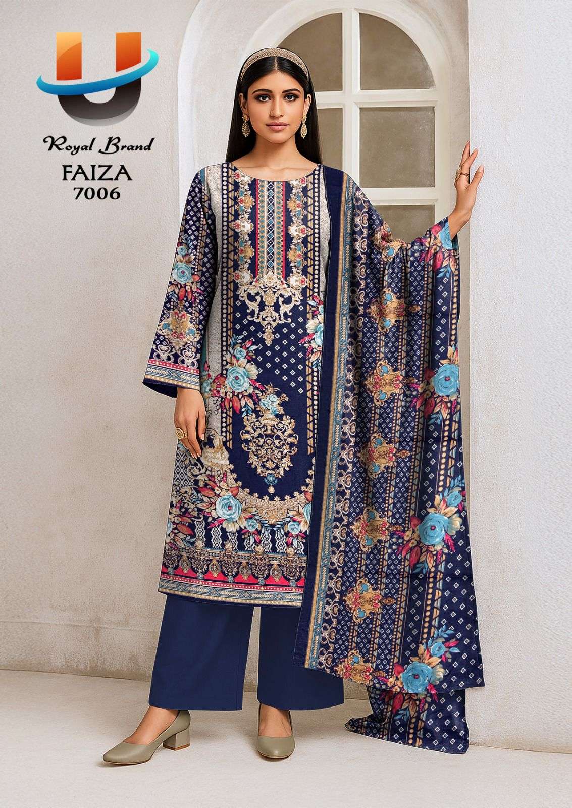 ROYAL BRAND FAIZA VOL 7 COTTON DIGITAL PRINT DRESS