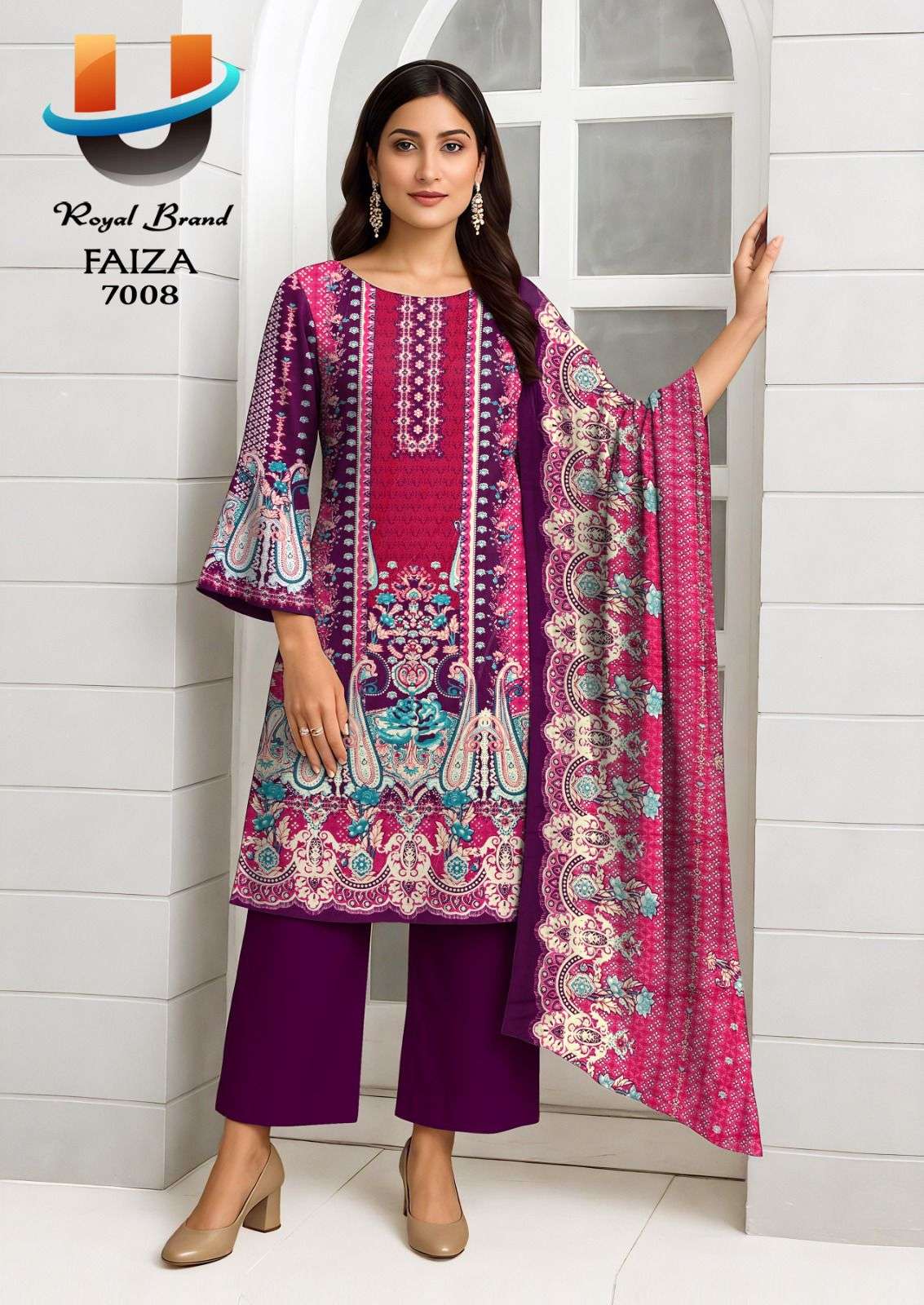 ROYAL BRAND FAIZA VOL 7 COTTON DIGITAL PRINT DRESS