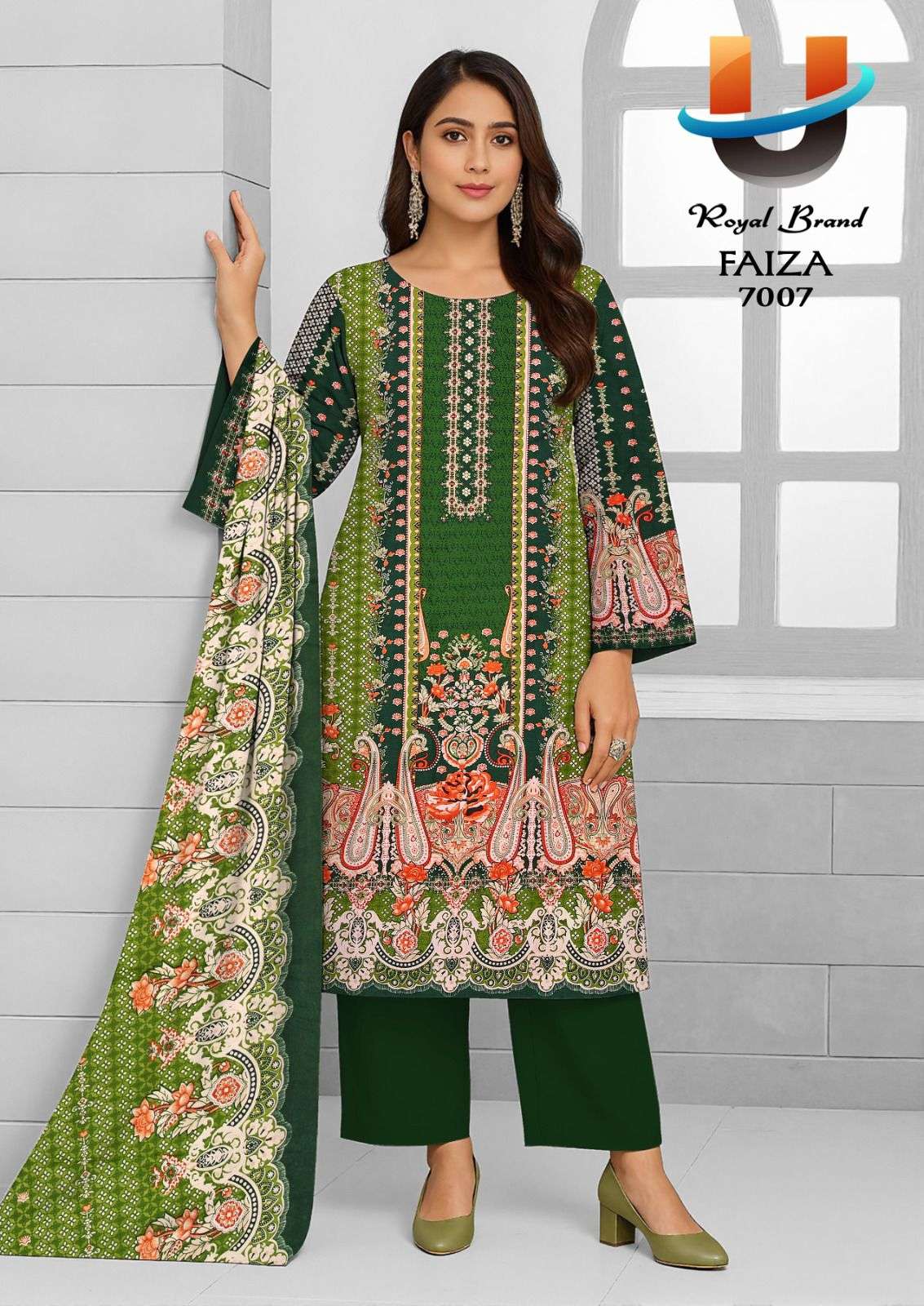 ROYAL BRAND FAIZA VOL 7 COTTON DIGITAL PRINT DRESS