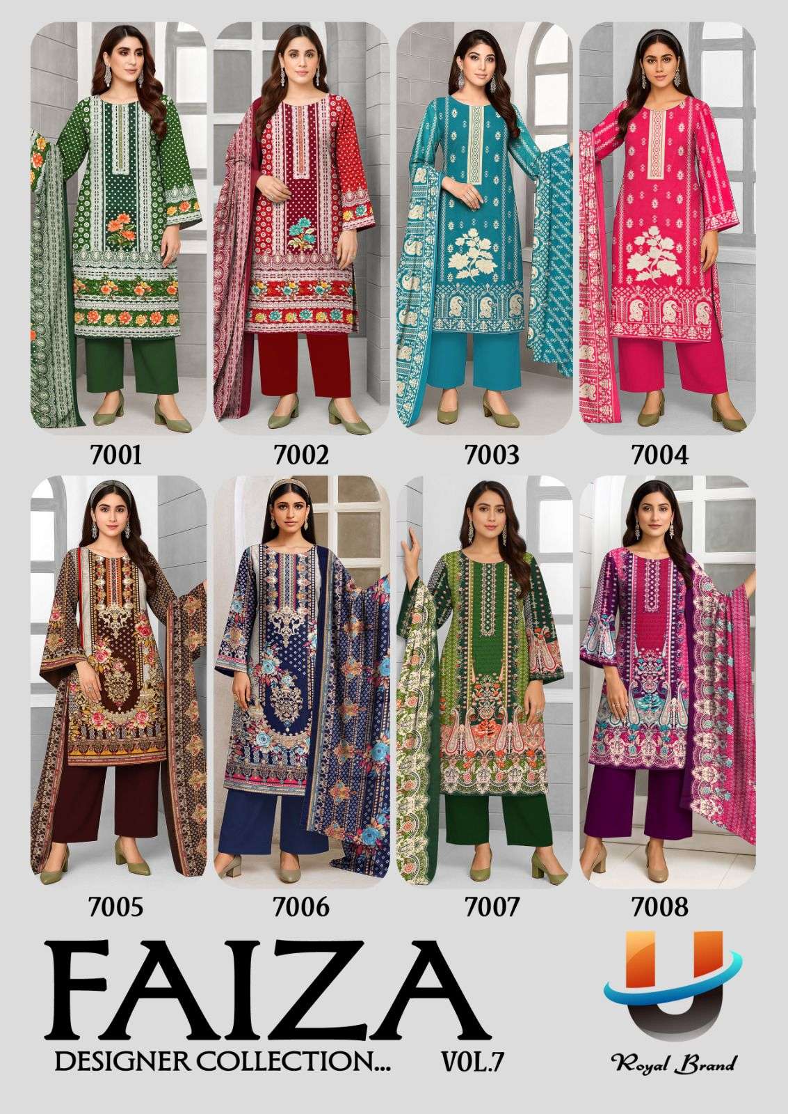 ROYAL BRAND FAIZA VOL 7 COTTON DIGITAL PRINT DRESS