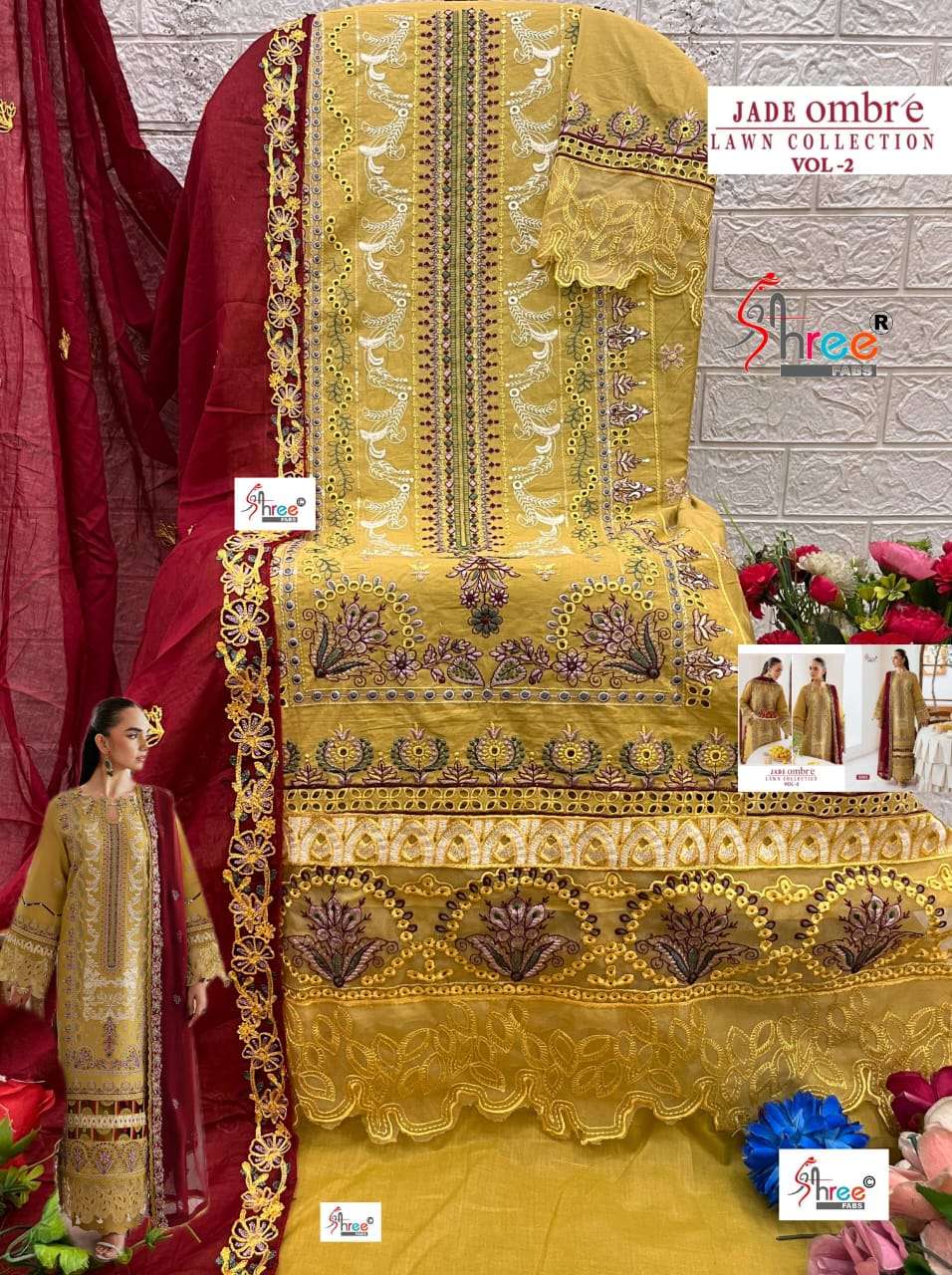 SHREE FABS JADE OMBRE LAWN COLLECTION VOL 2 