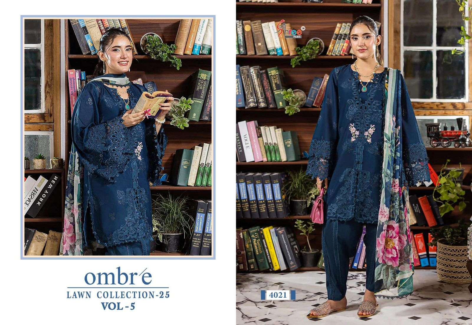 SHREE FABS OMBRE LAWN COLLECTION 25 VOL 5