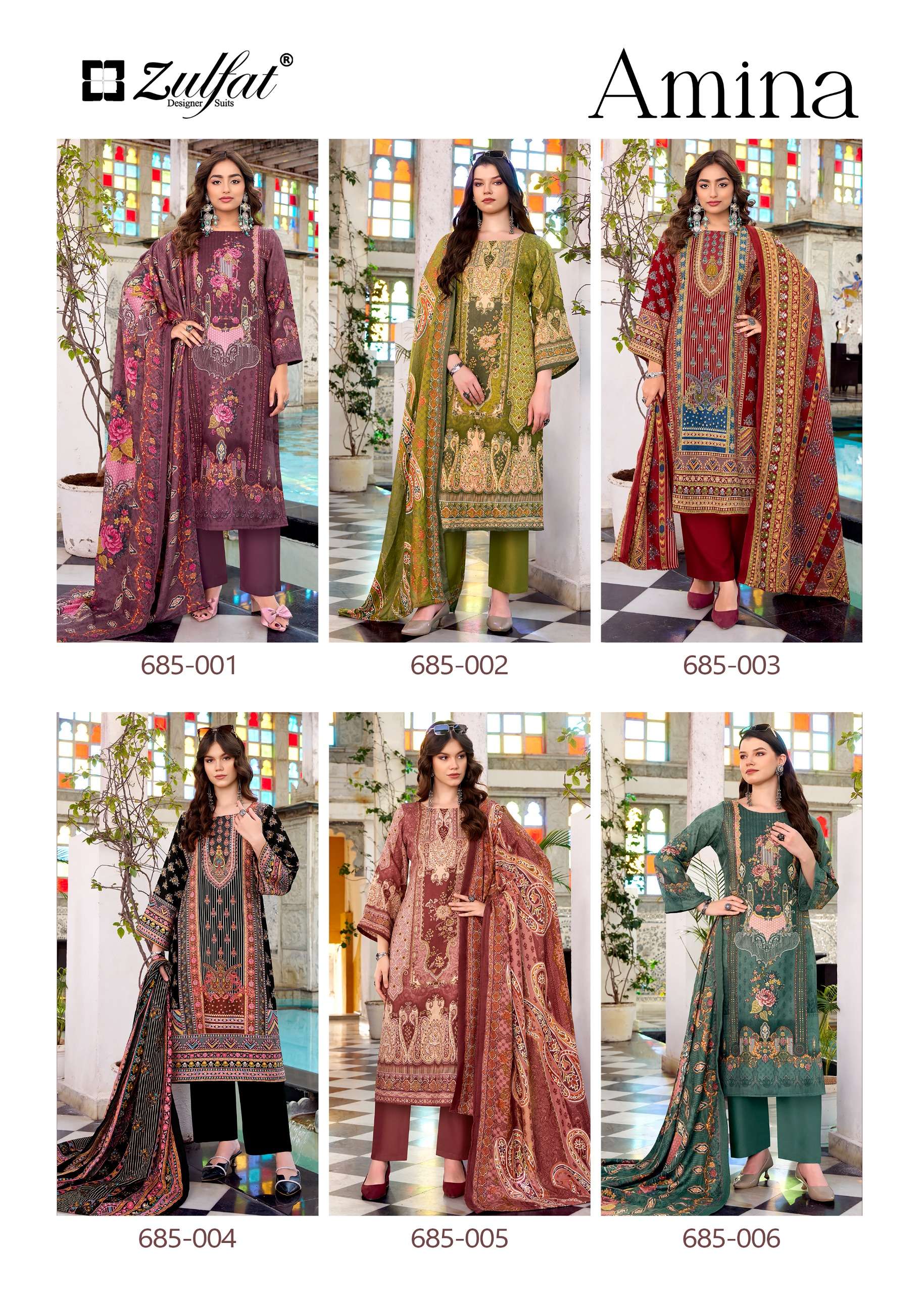ZULFAT DESIGNER SUITS AMINA 
